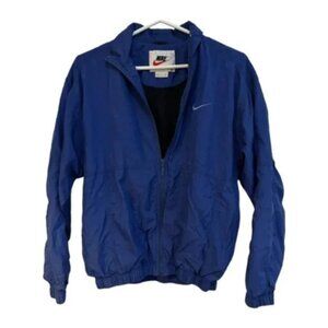 Nike- VINTAGE 90s - Windbreaker Size Small Blue Jacket Full Zip✔️💙